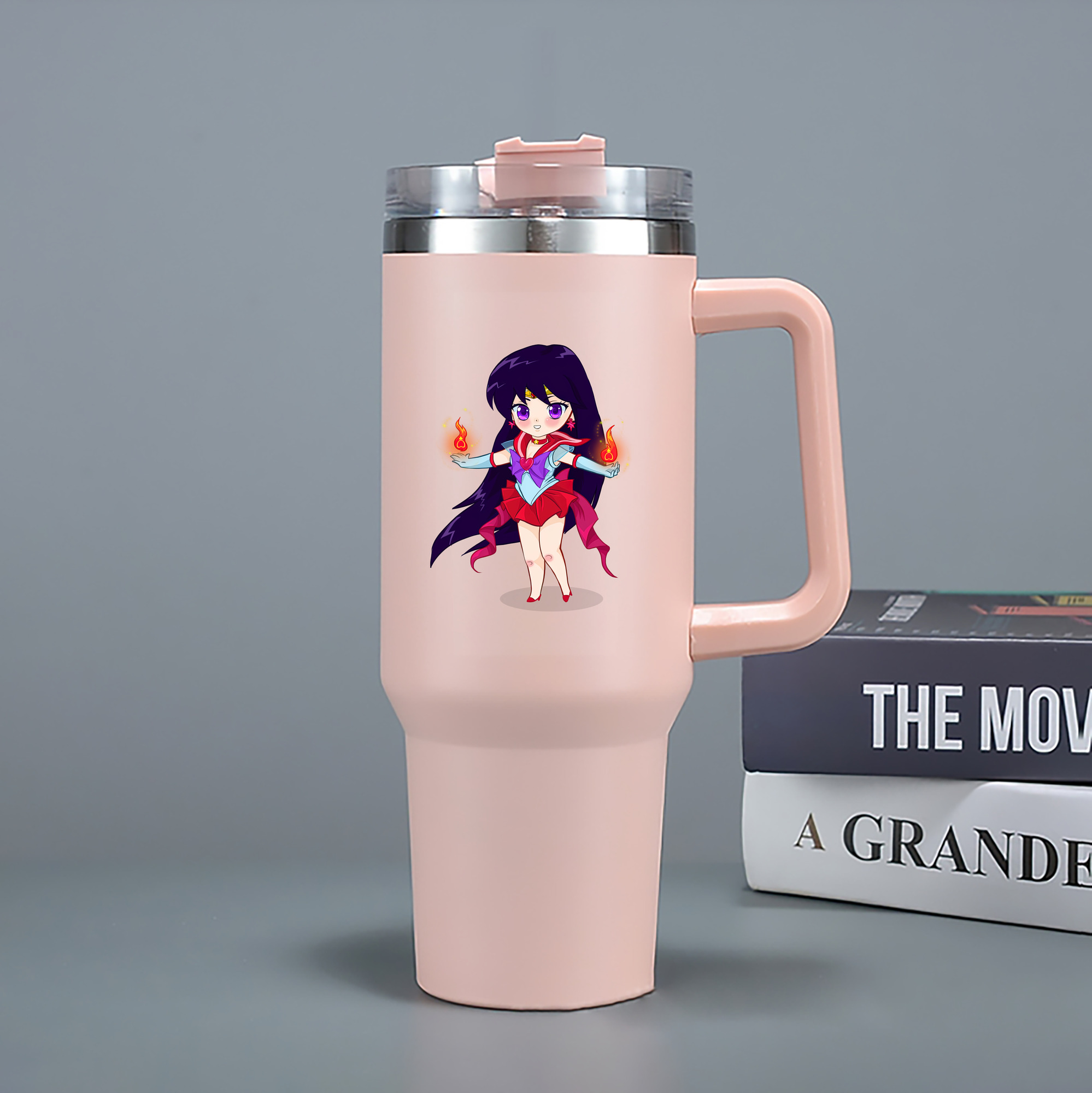 （画像用） 美少女戦士セーラームーン 火野レイ ひの レイ Sailor Moon Hino Rei （セーラーマーズ,Sailor Mars） 1200mL車用タンブラー（カラープリント）